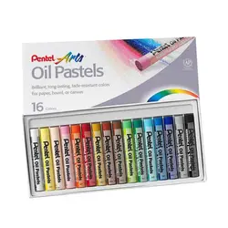 پاستل روغنی پنتل 16 رنگ pentel pastel