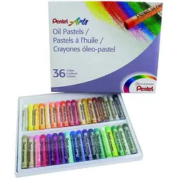 پاستل روغنی پنتل 36 رنگ pentel pastel