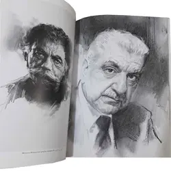 کتاب نور و سایه در طراحی از چهره اثر عبدالله علیخانی (جلد 1)