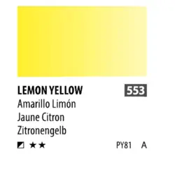 آبرنگ فوق آرتیست شین هان PWC سری A رنگ (lemon yellow 553)