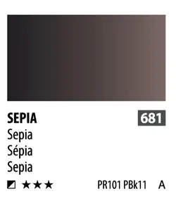 آبرنگ فوق آرتیست شین هان PWC سری A رنگ (Sepia 681)