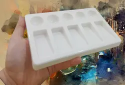 پالت پلاستیکی 10خانه  شیبدار آبرنگ