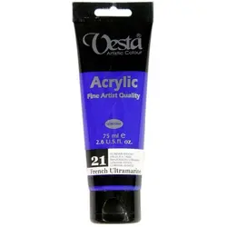 رنگ اکریلیک وستا آبی مدل ۲۱ French Ultramarine