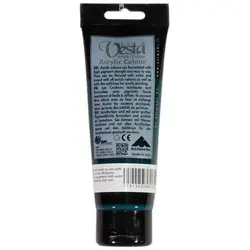 رنگ اکریلیک وستا سبزآبی مدل ۴۳ حجم ۷۵ میلی لیتر Viridian Hue