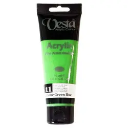 رنگ اکریلیک وستا Chrome Green Hue رنگ سبز مدل ۱۱