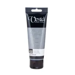 رنگ اکریلیک وستا کد dark silver 61 حجم 75 میل