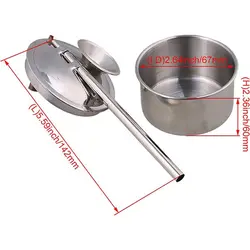 فوتک فلزی مخزن دار حرفه ای 100ml