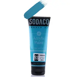 رنگ اکریلیک سوداکو 75 میل فیروزه ای کد 08393