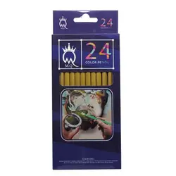 مداد رنگی 24 رنگ M.Q مدل Gold