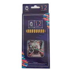 مداد رنگی 12 رنگ M.Q مدل Gold