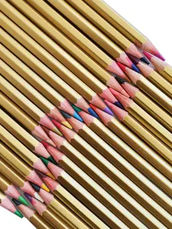 مداد رنگی 12 رنگ M.Q مدل Gold