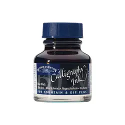 مرکب خوشنویسی وینزور آبی کاربنی Black Blue