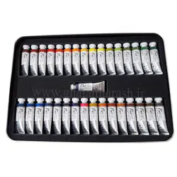 آبرنگ فوق آرتیست PWC شین هان ۳۳ رنگ جعبه فلزی