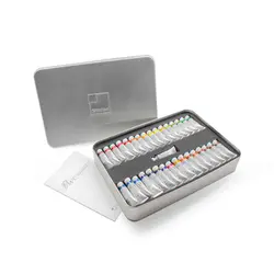 آبرنگ فوق آرتیست PWC شین هان ۳۳ رنگ جعبه فلزی