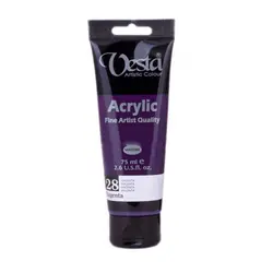 رنگ اکریلیک وستا کد magenta 28 حجم 75 میل