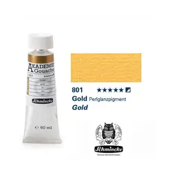 گواش اشمینک طلایی 60 میل (akademie gouache 801 Gold)