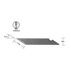 تیغ کاتر الفا OLFA KB بسته 25 عددی