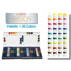 آبرنگ میشن 36 رنگ Gold Class+پالت