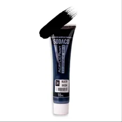 رنگ اکریلیک سوداکو 18 میل مشکی کد 24