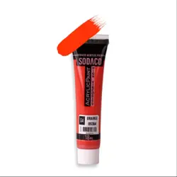 رنگ اکریلیک سوداکو 18 میل نارنجی کد 04