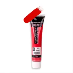 رنگ اکریلیک سوداکو 18 میل قرمز کد 06