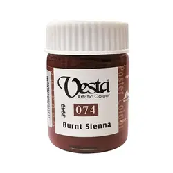 گواش وستا کد 074 BurntSienna حجم 30 میل