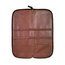 کیف قلمو چرمی پارس آرتیست مدل زیپی