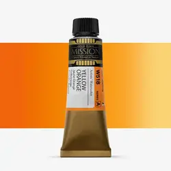 آبرنگ میشن Gold Class سری A رنگ (Yellow Orange W518)