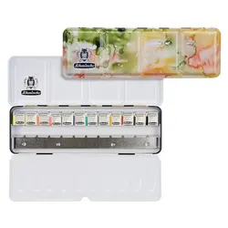 آبرنگ اشمینک 12 رنگ آکادمی 75770 جعبه آبرنگی