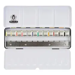 آبرنگ اشمینک 12 رنگ آکادمی 75770 جعبه آبرنگی