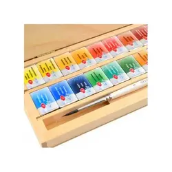 آبرنگ سنت پترزبورگ 24 رنگ جعبه چوبی