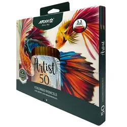 مدادرنگی آریاآرتیست 50 رنگ حرفه ای