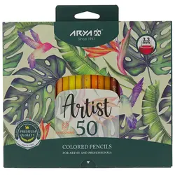 مدادرنگی آریاآرتیست 50 رنگ حرفه ای