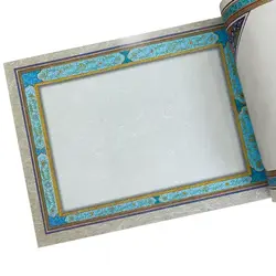 دفتر خوشنویسی کاغذ تذهیب دار سایز A4