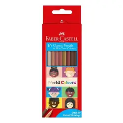 مداد رنگی طیف پوست کلاسیک فابرکاستل 10رنگ