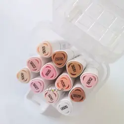 ماژیک راندو بیسیک رنگ پوست 12 عددی