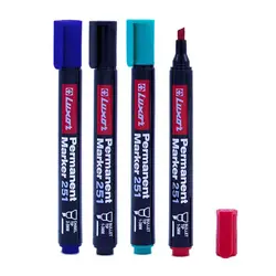 ماژیک پرمننت لاکسر 251 آبی (نوک تخت – کد 3442)