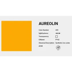 آبرنگ حرفه ای شین هان aureolin 435 (حجم 7.5 میل)