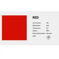 آبرنگ حرفه ای شین هان red 406 (حجم 7.5 میل)