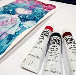 آبرنگ حرفه ای شین هان permanent yellow orange 433 (حجم 7.5 میل)