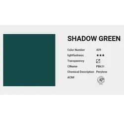آبرنگ حرفه ای شین هان shadow green 439 (حجم 7.5 میل)
