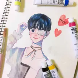 آبرنگ حرفه ای شین هان vandyke brown 417 (حجم 7.5 میل)