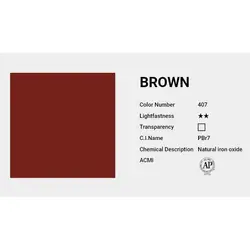 آبرنگ حرفه ای شین هان brown 407 (حجم 7.5 میل)