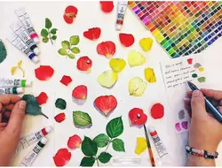 آبرنگ حرفه ای شین هان light red 443 (حجم 7.5 میل)