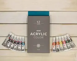 رنگ اکریلیک سوداکو 21 میل پک 12 رنگ