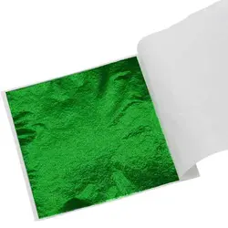 ورق طلا رنگی (سبز) ابعاد 15*13 سانتیمتر