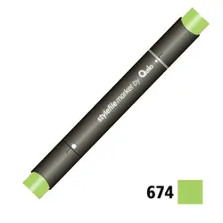 ماژیک راندو دوسر کوییلو کد 674 مدل Stylefile (رنگ bud green)