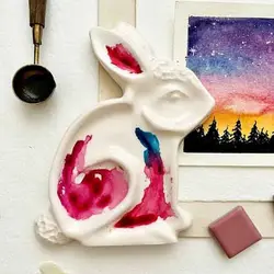 پالت سرامیکی طرح خرگوش (vanda)