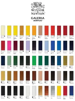 رنگ اکریلیک وینزور کد 214 مدل گالریا حجم 60 میلی لیتر (copper)