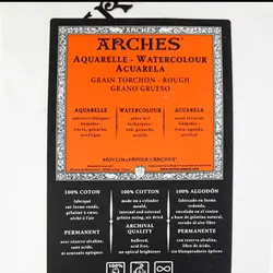 مقوا آرچ آبرنگ راف 185 گرم (arches rough) سایز 28*38 سانت بسته 2 عددی